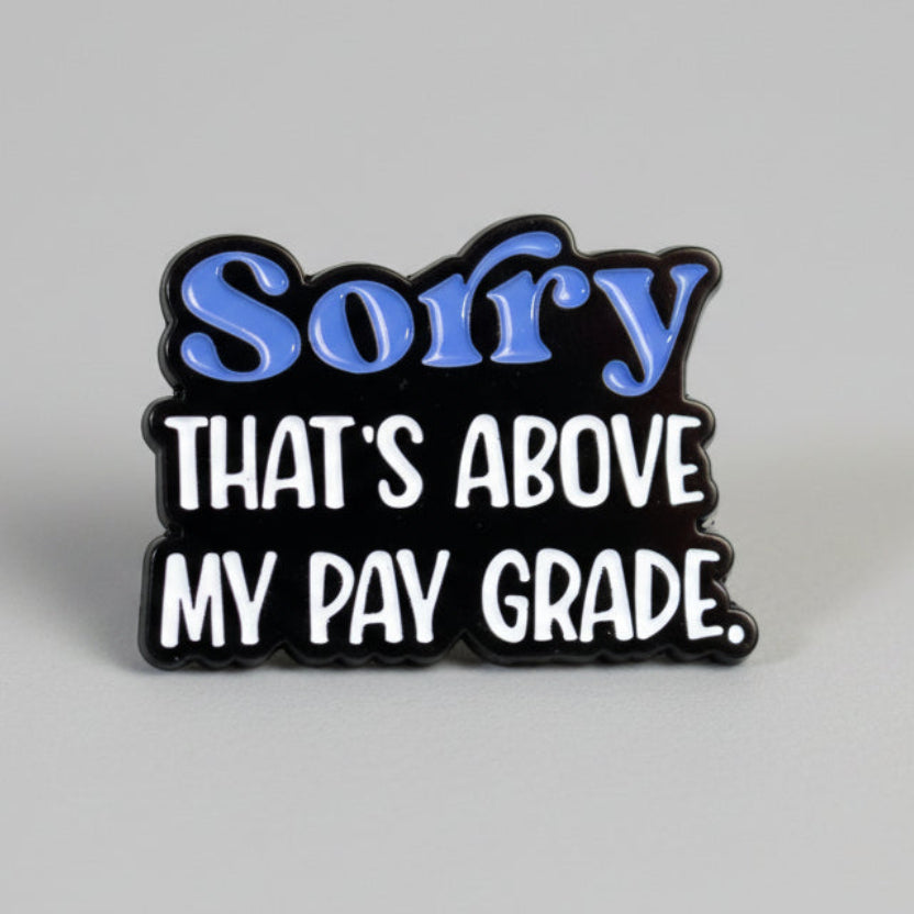 Pin's "Désolé..."
