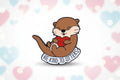 Pin's loutre d'amour
