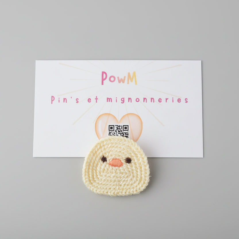 Broche création poussin d'amour