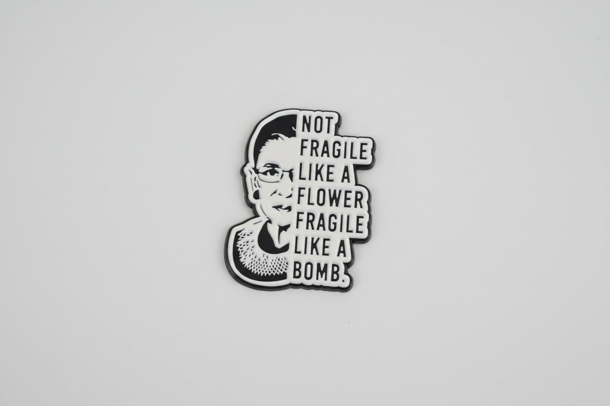 Pin's "not fragile like a flower..."💣🌷 🖖💗