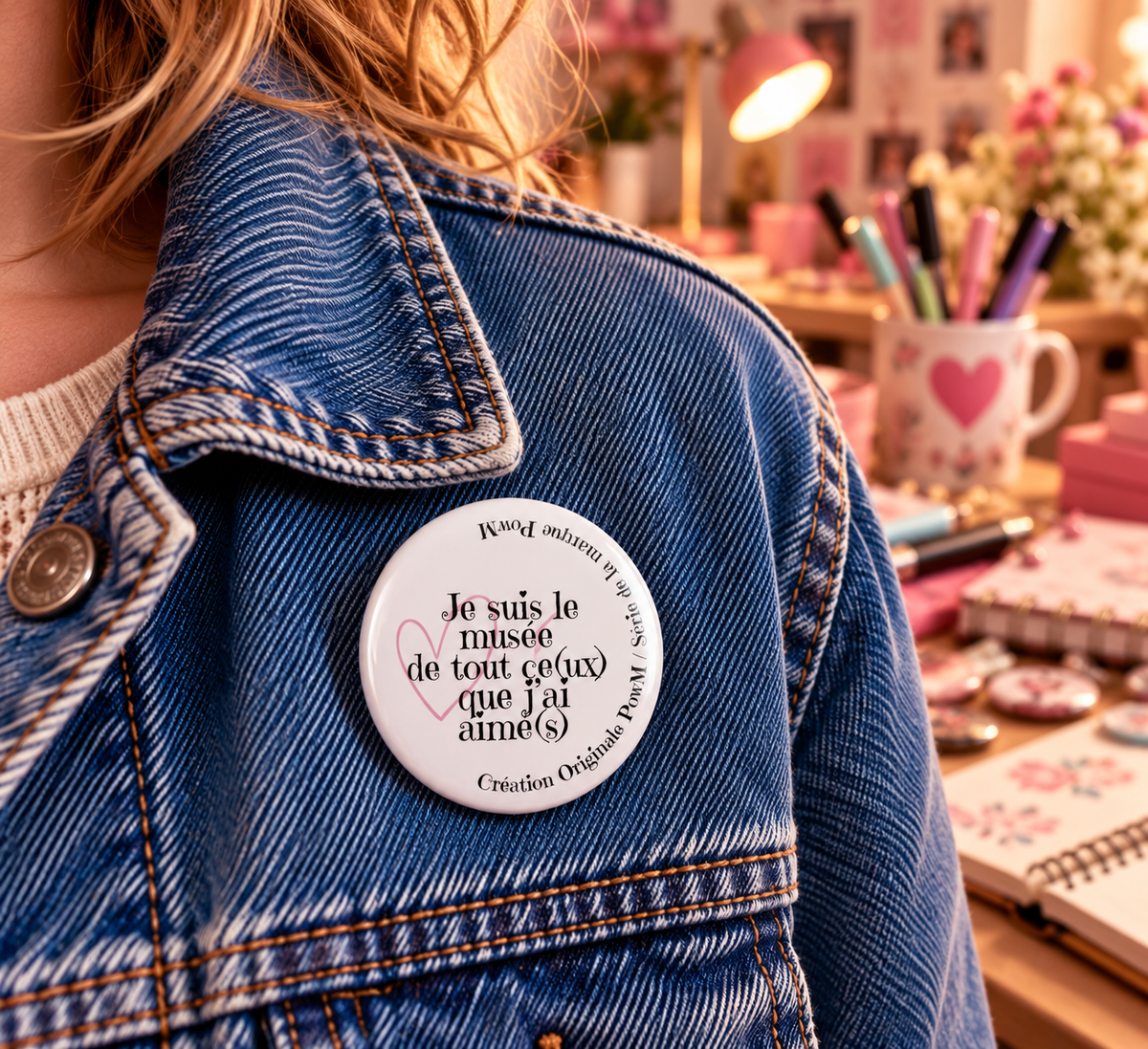 Badge Création originale PowM –  "Je suis le musée...'