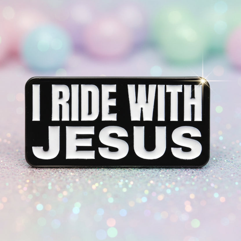 Pin's - "I ride with Jesus..."