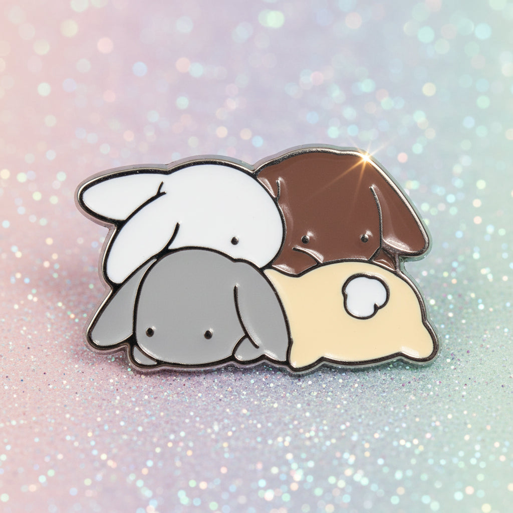 Pin's -  Petit lapins trop mignons