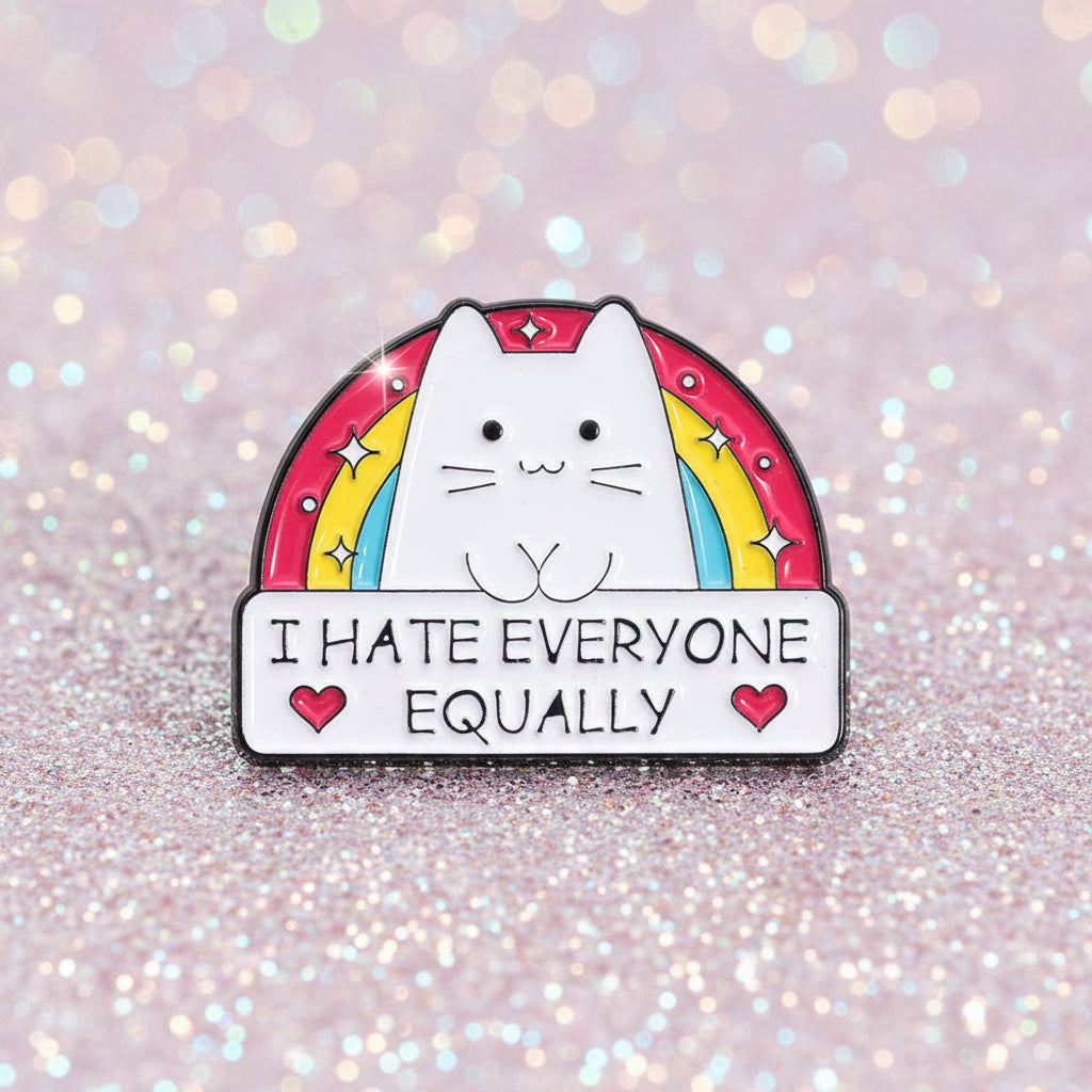 Pin's - "I hate everyone equally"