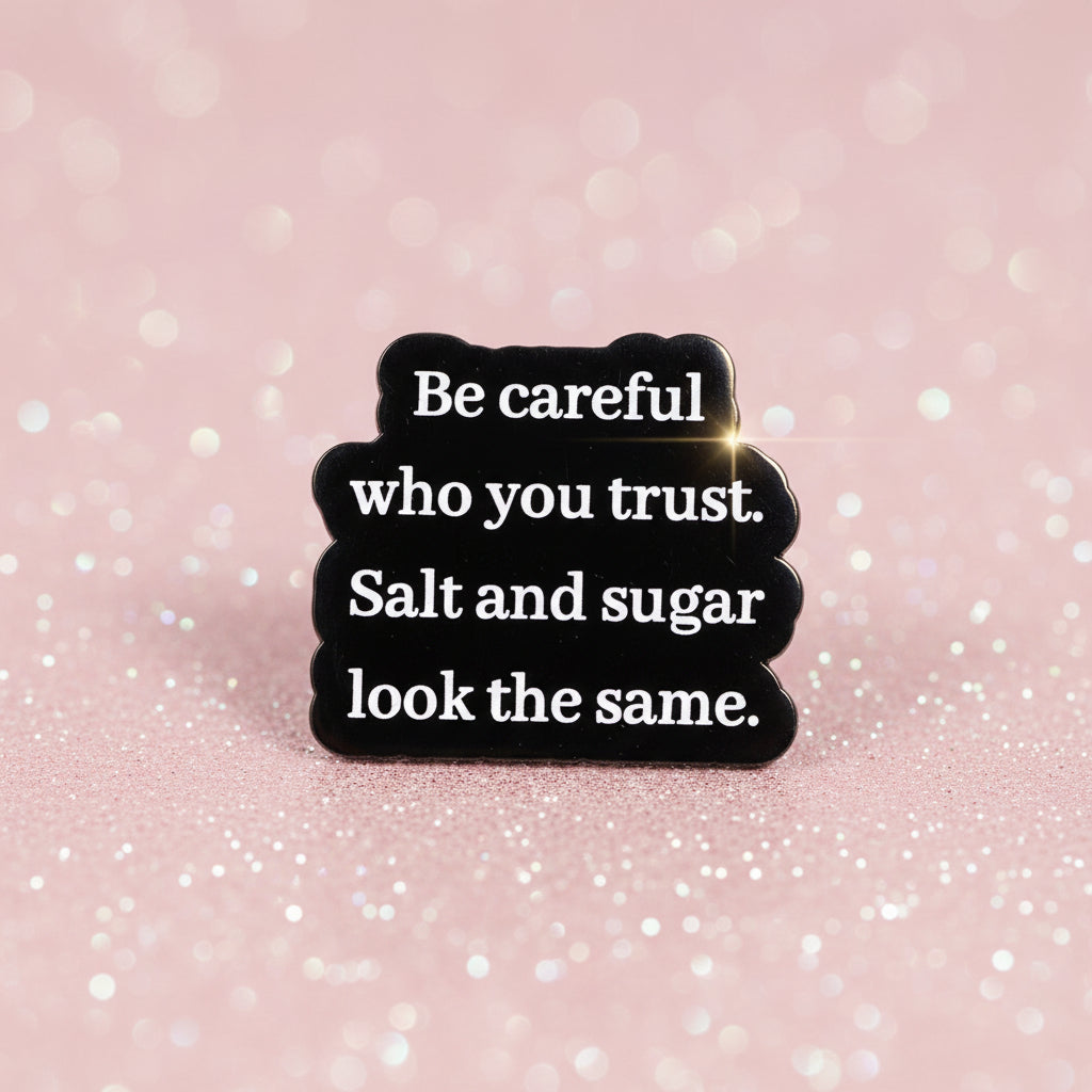 Pin's - "Be careful..."