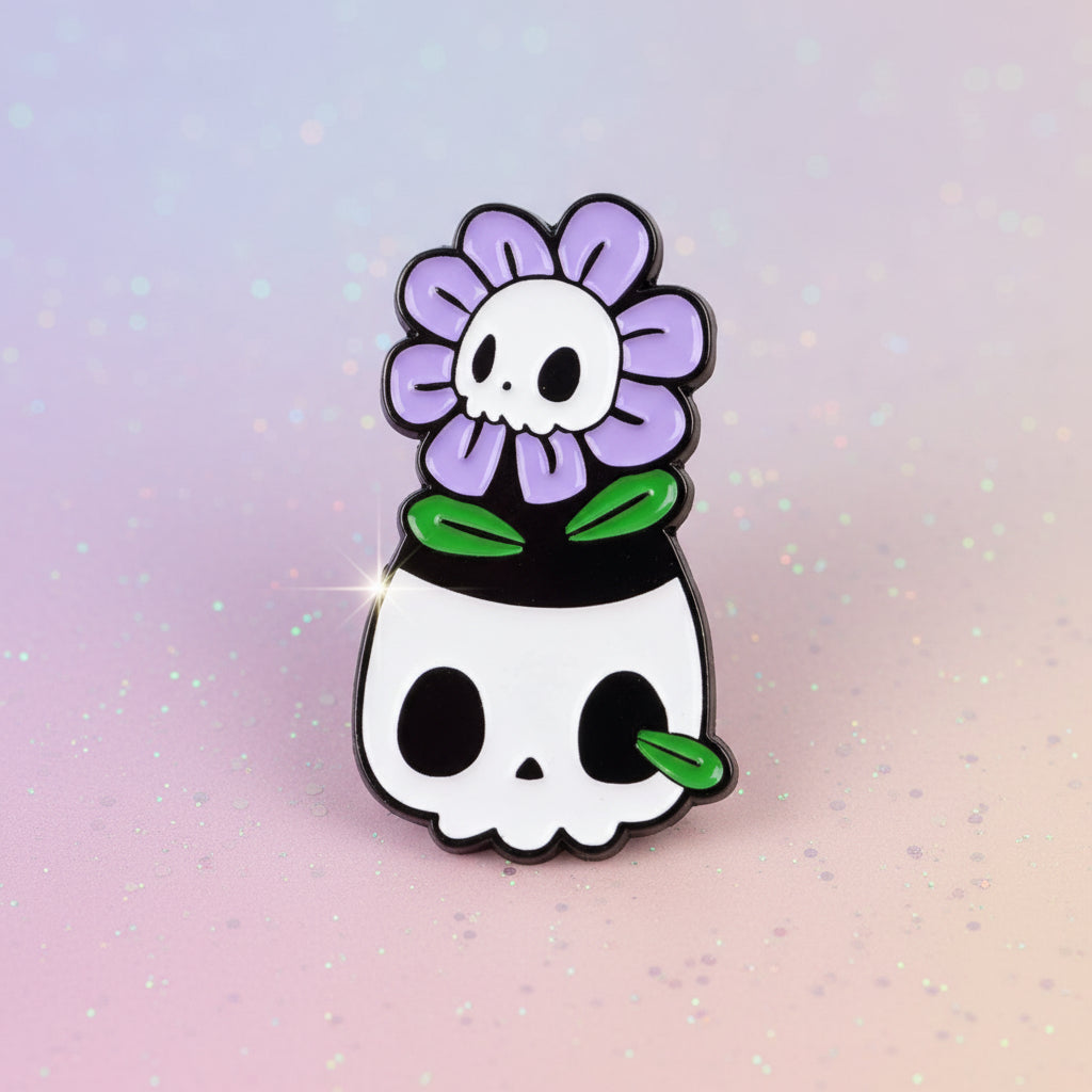 Pin's - Crane fleur