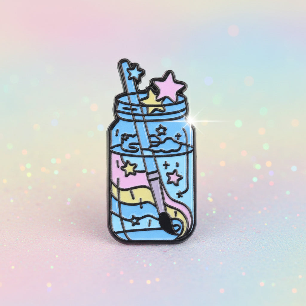 Pin's - verre peintre