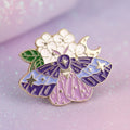 Pin's - papillon et fleurs