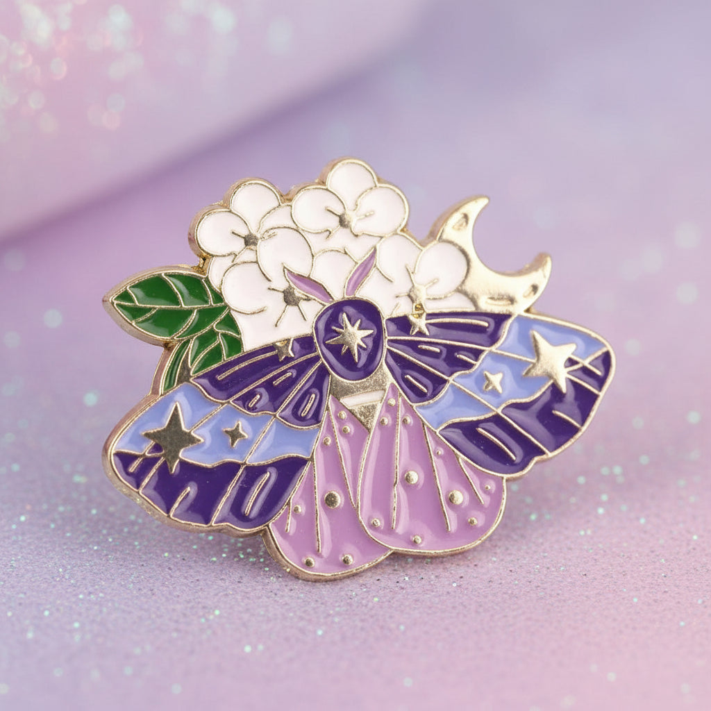 Pin's - papillon et fleurs