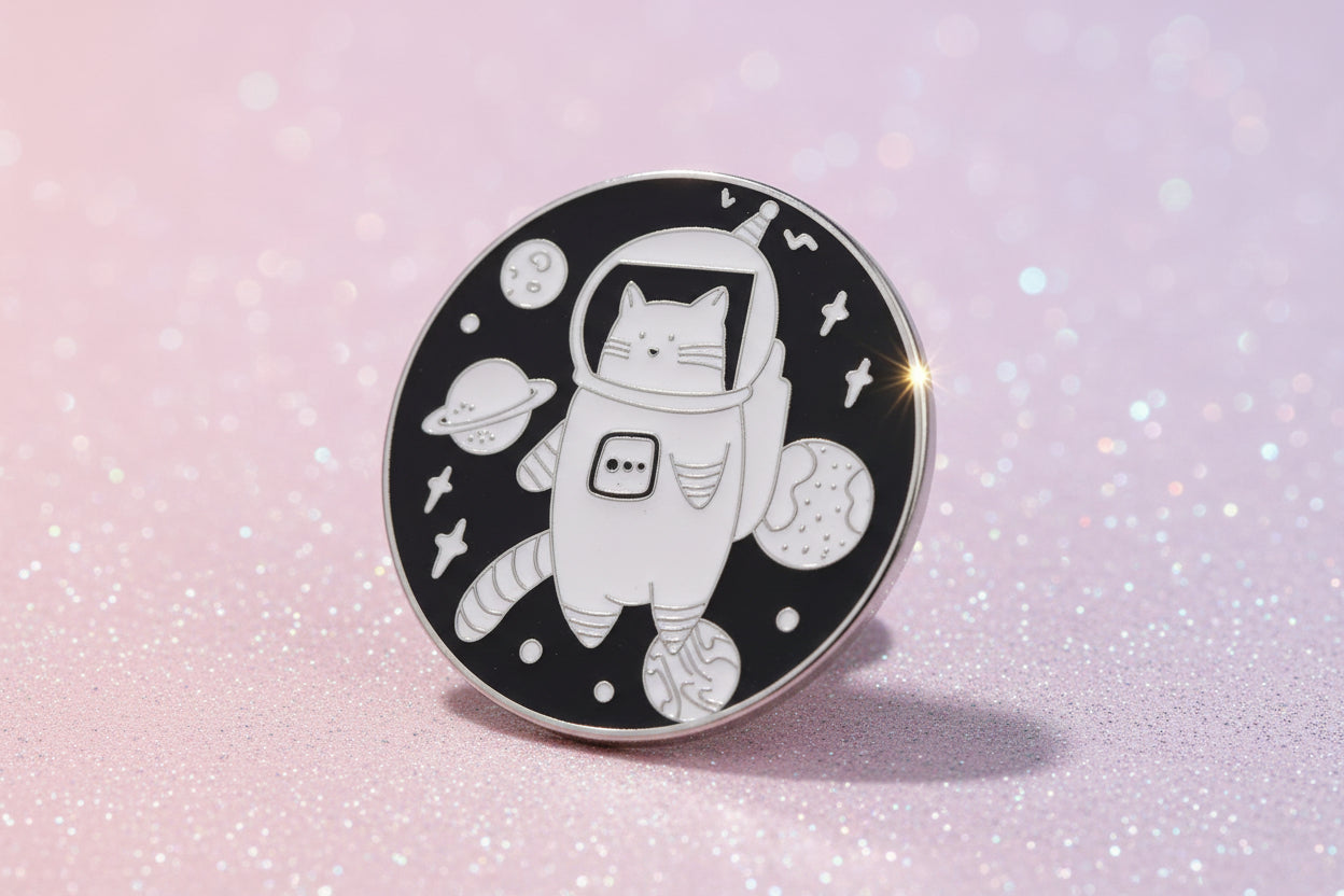Pin's - chat dans l'espace
