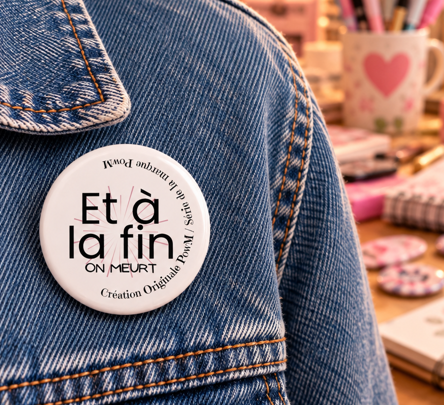 Badge Création originale PowM – « Et à la fin..."