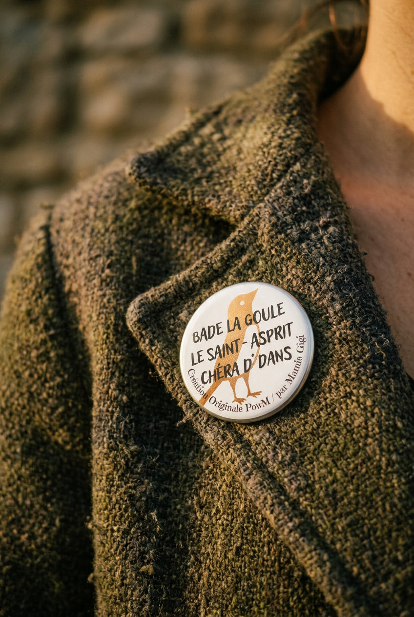 Badge rond Canard — badge seul