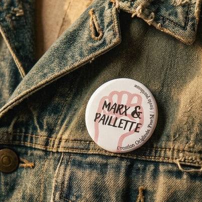 Badge rond Marx & Paillette — badge seul