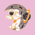 Astronaute sur la Lune — fond
