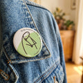 Badge rond Squelette Micro — badge seul