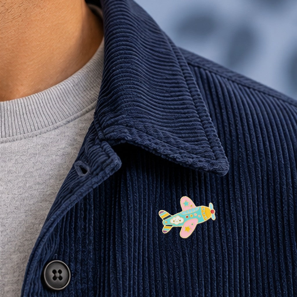 Pin’s Avion Joyeux — veste