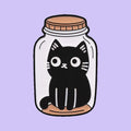 Chat dans une Jarre — fond