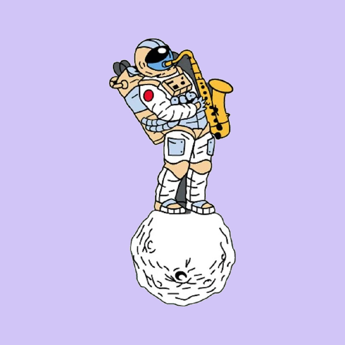 Astronaute Saxophoniste — fond