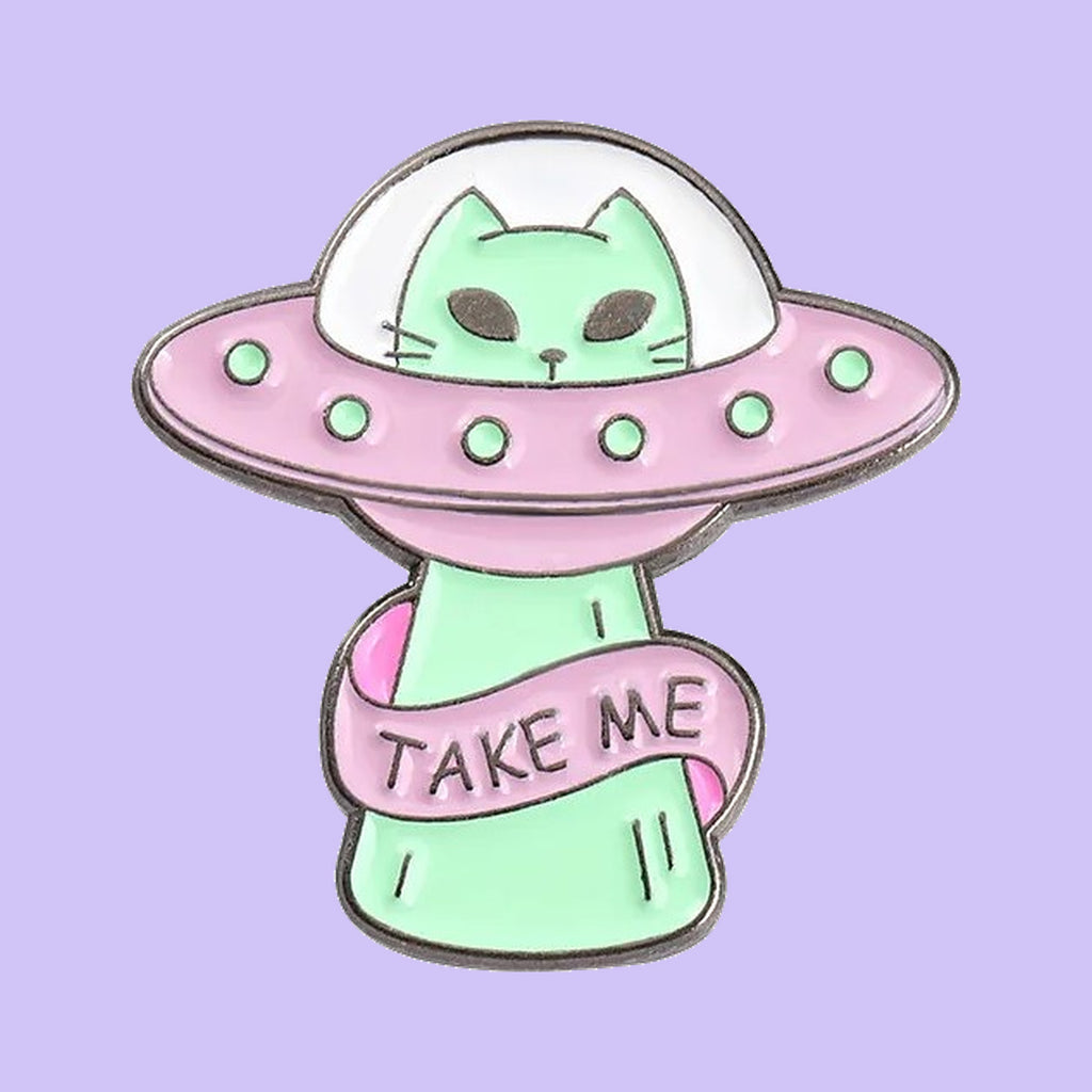Alien Cat Pin — fond