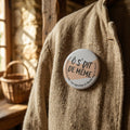 Badge rond Ô S'dit De Meme — badge seul