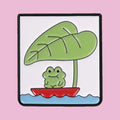 Grenouille sur Lotus — fond