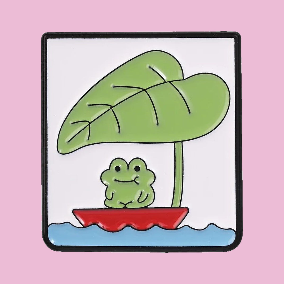 Grenouille sur Lotus — fond