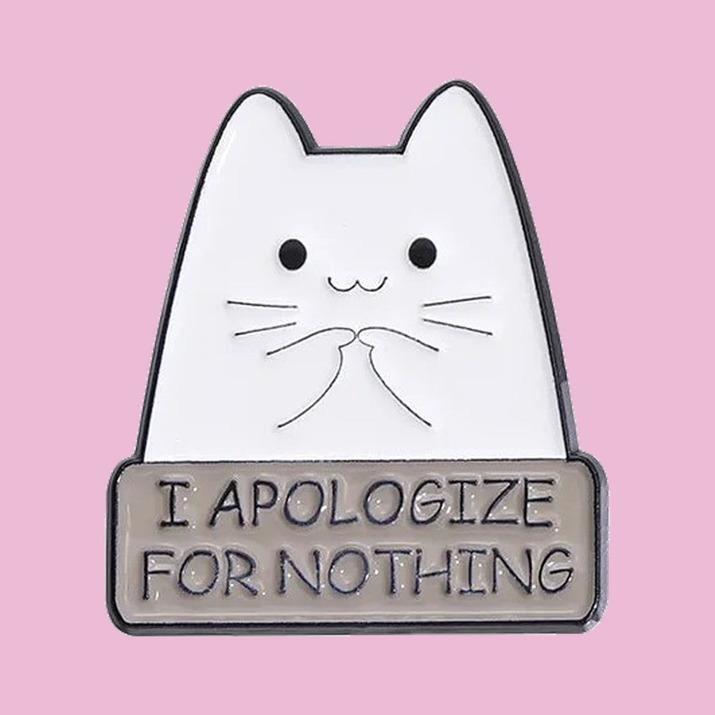 Chat qui s'excuse — fond