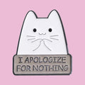 Chat qui s'excuse — fond