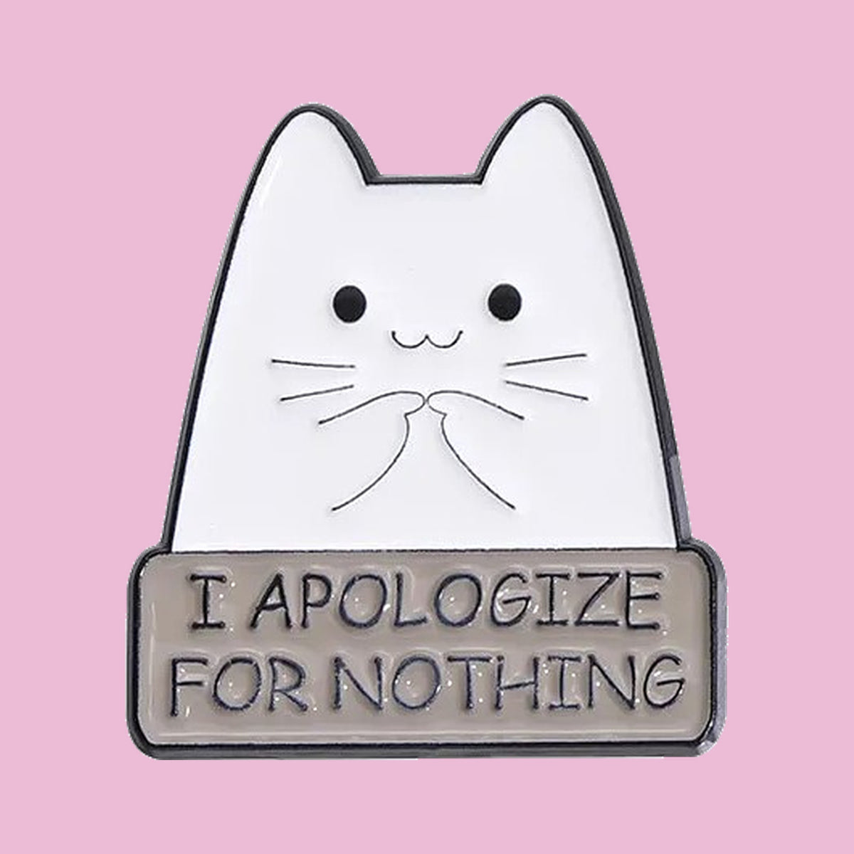 Chat qui s'excuse — fond