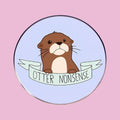 Otter Nonsense Pin — fond
