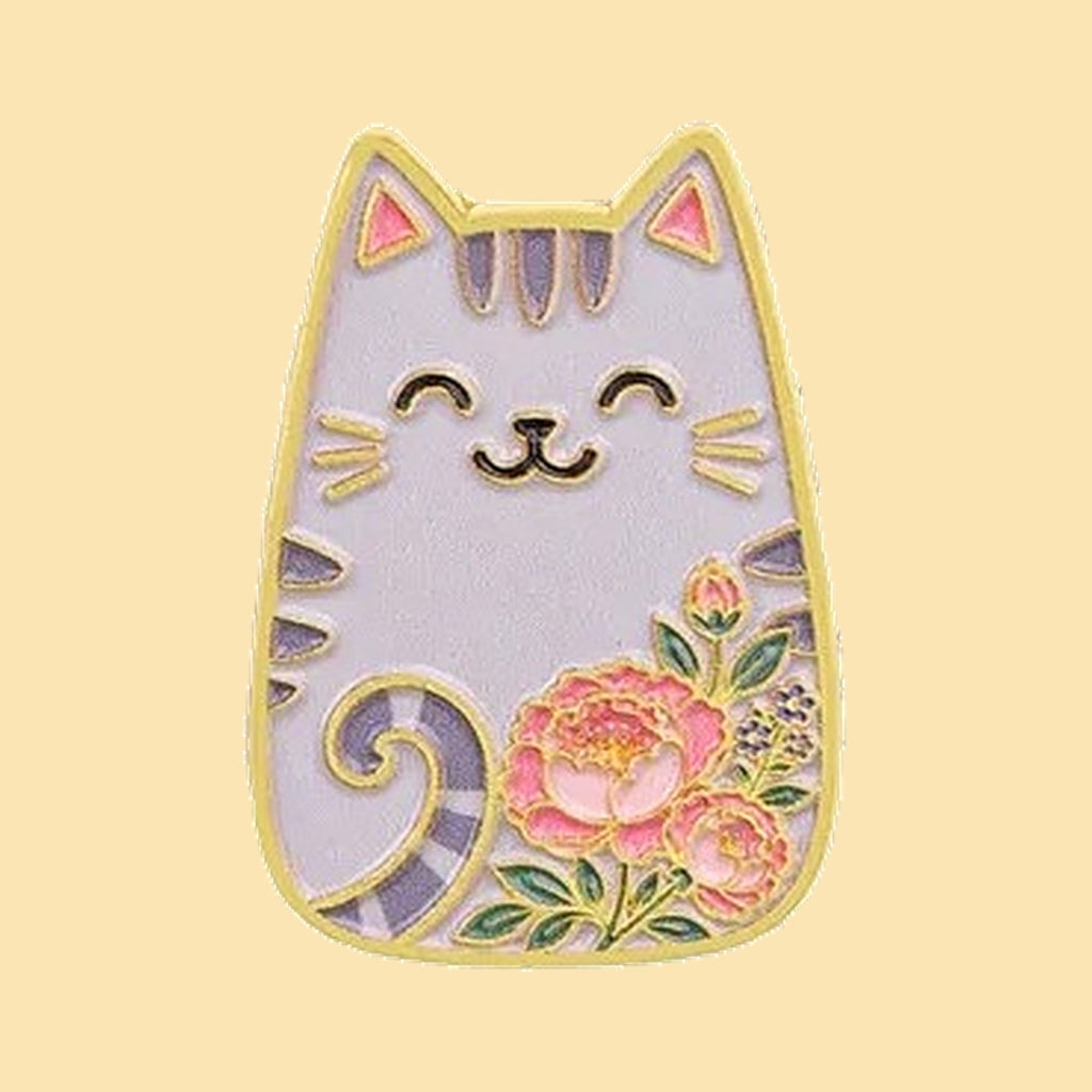 Pin Chat Fleur — fond