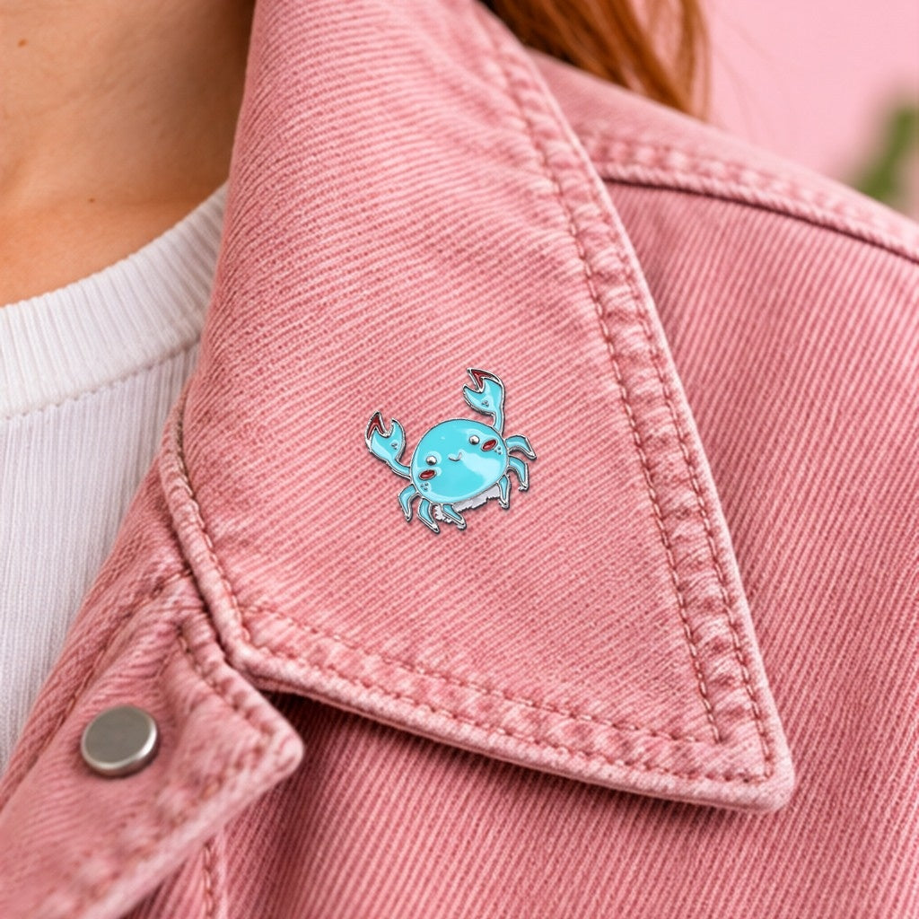 Crabe Enamel Pin — veste