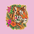 Tiger Hibiscus — fond