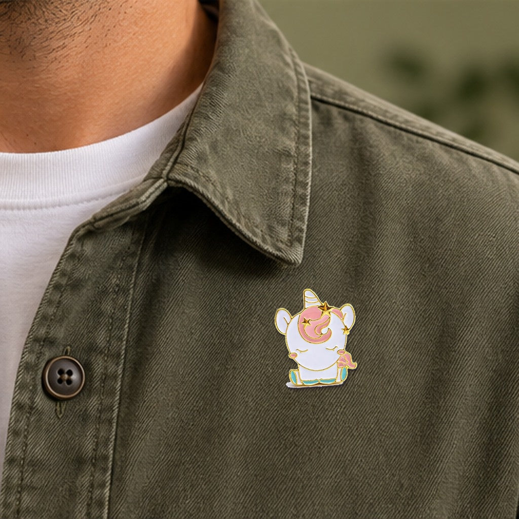 Pin’s Licorne Joyeuse — veste