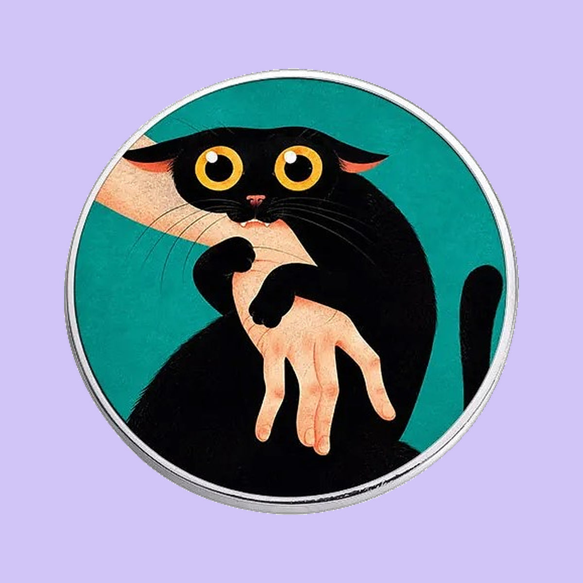 Chat et Main — fond