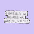 Écoute Sélective — fond