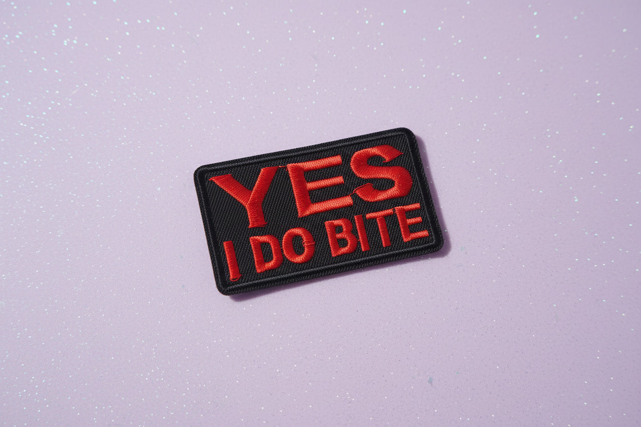 Patch ecusson (thermocollant) "Yes I do Bite"