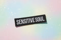 Patch ecusson (thermocollant) - "sensitive soul"