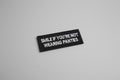 Patch ecusson (thermocollant) - "smile if..."