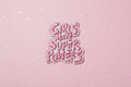 Patch ecusson (thermocollant) "Girls have..."